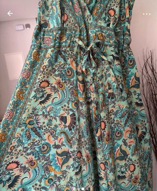 Vestido largo estampado boho talla M