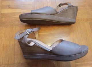 Sandalias marrones plataforma