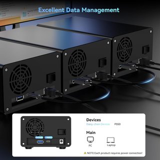 CENMATE Caja 2 Bahías 2.5-3.5 10Gbps Aluminio USB