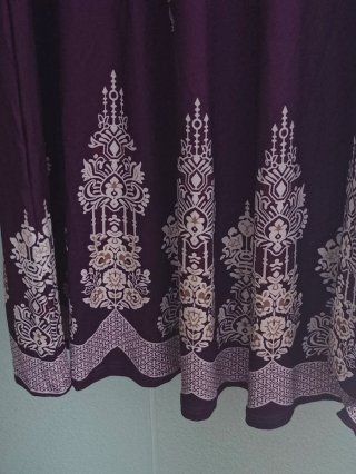 Abito lungo viola stile arabo Shein