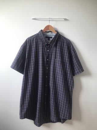 Tommy Hilfiger Camisa XXL Cuadros Manga Corta