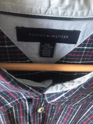 Tommy Hilfiger Camisa XXL Cuadros Manga Corta