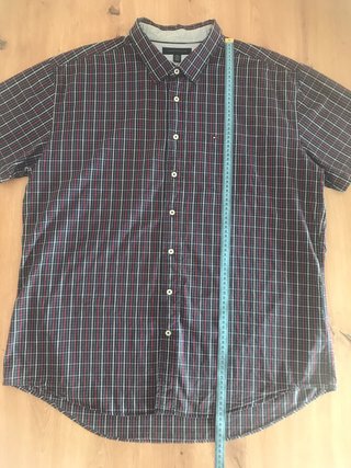 Tommy Hilfiger Camisa XXL Cuadros Manga Corta