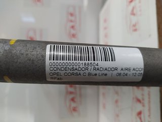 OPEL CORSA D CorsaVan CONDENSADOR / RADIADOR  AIRE ACONDICIONADO