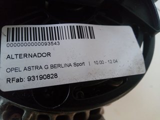 OPEL ASTRA G BERLINA Sport ALTERNADOR
