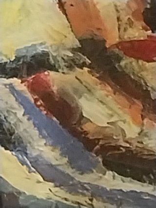 Pintura al óleo abstracta retrato