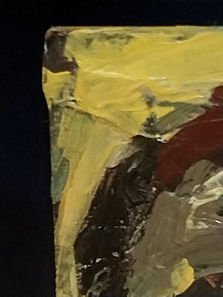 Pintura al óleo abstracta retrato