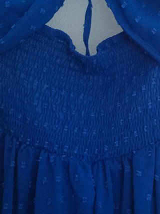 Abito lungo Shein blu elettrico