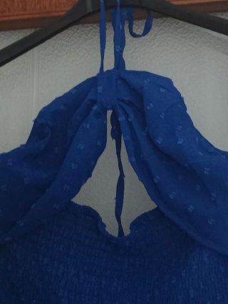Abito lungo Shein blu elettrico