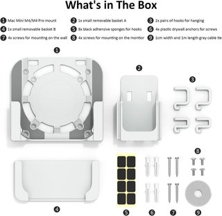 AKKYAJAURE Soporte de plástico VESA Mac Mini M4