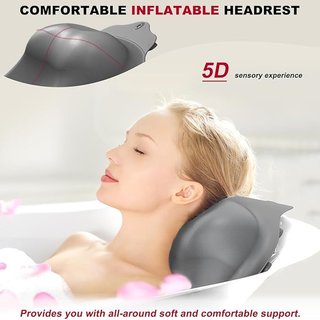 TABKSOLA Almohada Bañera Silicona Gris Oscuro