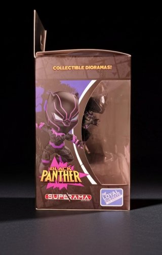 Figura Marvel Superama Black Panther Vibranium Glo