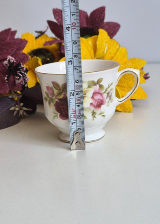 Taza y platillo de porcelana inglesa