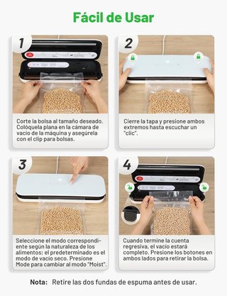 Acmeenjoy Envasadora al Vacío Pantalla digital