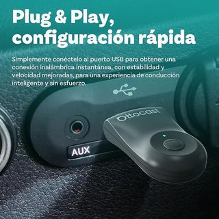 OTTOCAST Mini Inalámbrico Android Auto y Carplay