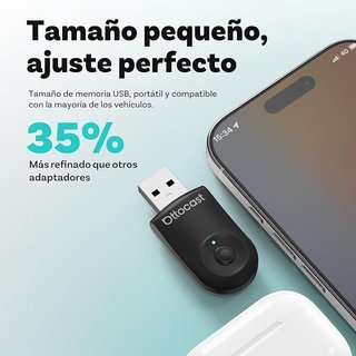 OTTOCAST Mini Inalámbrico Android Auto y Carplay