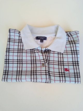 Polo Burberry donna XL a quadri