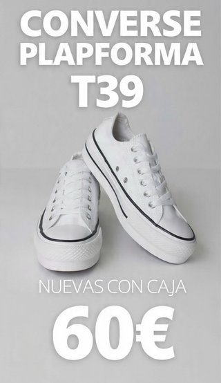 Converse All Star Plataforma Blancas