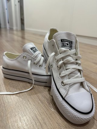 Converse All Star Plataforma Blancas