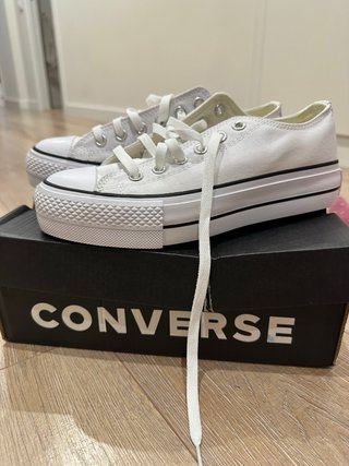 Converse All Star Plataforma Blancas