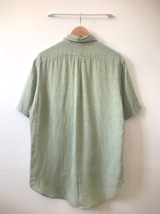 Ralph Lauren Camisa Lino M Cuadros Verde Verano
