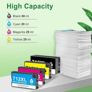 Goadper 712XL 4x Tinta HP DesignJet Studio T630