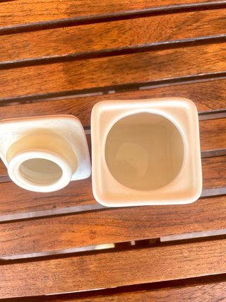 Barattolo in porcellana Villeroy&Boch con fiori