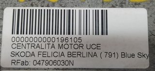 SKODA FELICIA BERLINA ( 791) Blue Sky CENTRALITA MOTOR UCE