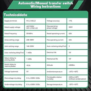 IGEYAPA Interruptor transf. automática manual 63A
