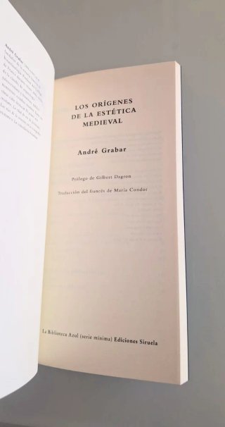 Los orígenes de la estética medieval, André Grabar