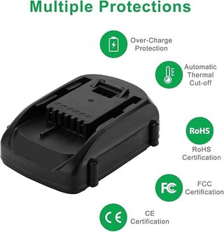 MATESK 18V 4000mAh Li-Ion Batería WA3512