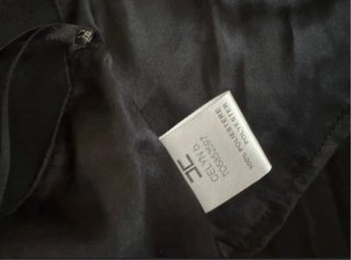 Top Elisabetta Franchi nero plissettato