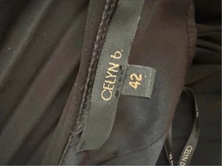 Top Elisabetta Franchi nero plissettato
