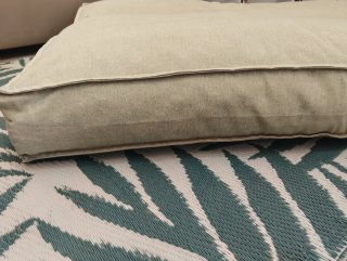 Asientos y respaldo para muebles de terraza, palés