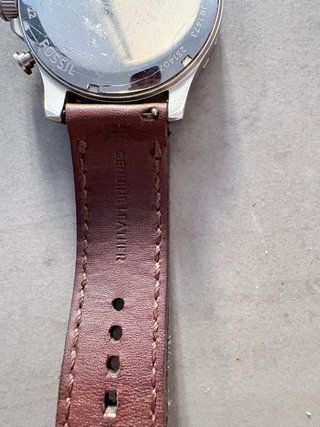 Reloj Fossil Correa Marrón y Esfera Plateada