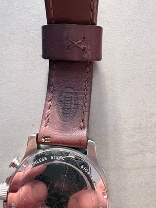 Reloj Fossil Correa Marrón y Esfera Plateada