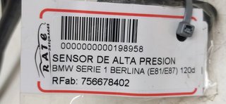 BMW SERIE 1 BERLINA (E81/E87) 120d SENSOR DE ALTA PRESION