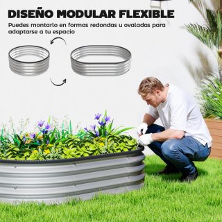 Jardinera metálica (2 unidades)