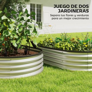 Jardinera metálica (2 unidades)