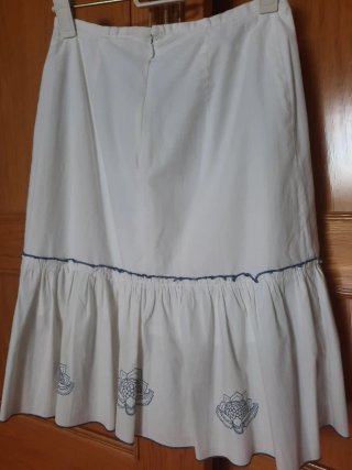 Falda Ibicenca Oky Coky Blanca