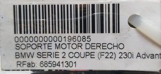 BMW SERIE 2 COUPE (F22) 230i Advantage SOPORTE MOTOR DERECHO