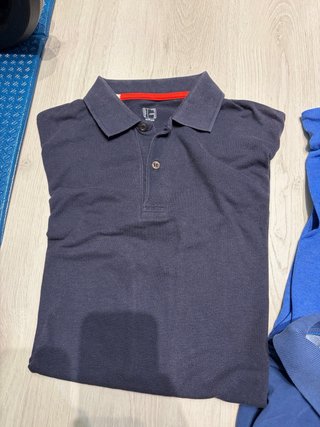 Lote 4 polos (negro, azul, naranja)