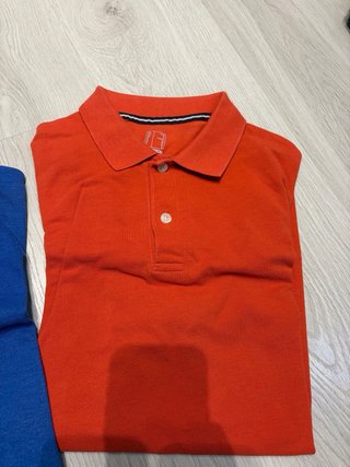 Lote 4 polos (negro, azul, naranja)