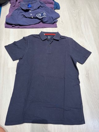Lote 4 polos (negro, azul, naranja)