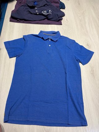 Lote 4 polos (negro, azul, naranja)