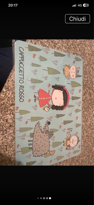 Tovagliette per bambini con disegni 2 pz