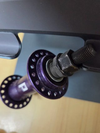 Buje delantero BMX morado