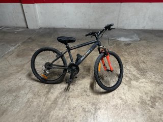 Bicicleta Infantil Rockrider Negra/Naranja