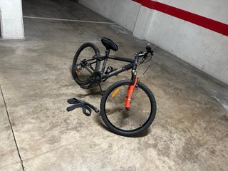 Bicicleta Infantil Rockrider Negra/Naranja