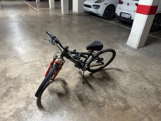 Bicicleta Infantil Rockrider Negra/Naranja